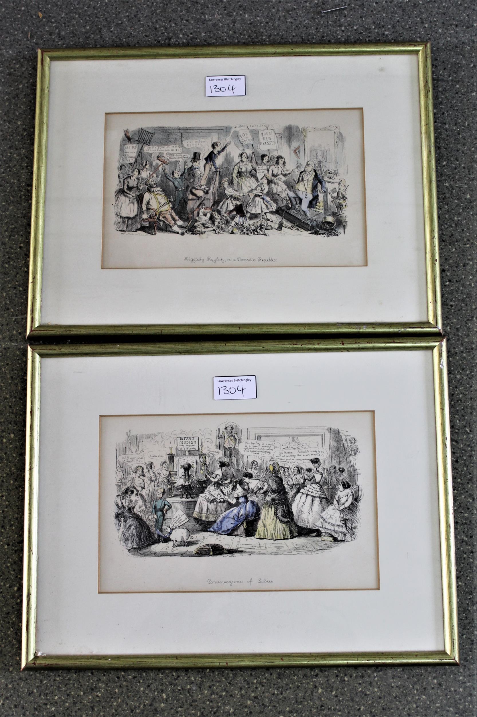 Pair of framed coloured prints, ' Somerset Place ' and ' The Tower ', together with a pair of framed - Image 3 of 3
