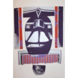 Ronald King, signed Limited Edition colour print, ' Mask - Speculator ' No. 16 of 50, 30ins x