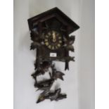 19th Century Black Forest cuckoo clock (at fault)