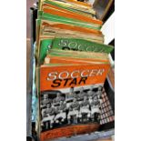 Collection of over two hundred and thirty 1960's Soccer Star magazines