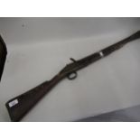 Antique Blunderbuss flintlock gun (excavated), 38.5ins long