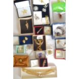 Box containing a quantity of costume jewellery by Ciro, Bill Skinner and others, most in original