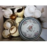 19th Century Copeland & Garrett part tea service, Sampson bowl and a quantity of other ceramics