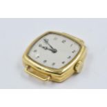 Ladies 9ct gold cased wristwatch with Swiss movement