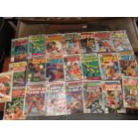 Group of twenty two Marvel Master of Kung Fu Shang-Chi English priced comics