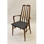 Set of eight (six plus two) 20th Century Danish teak dining chairs by Koefoeds All in good