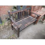 Barlow Tyrie, slatted teak garden bench, 47ins wide
