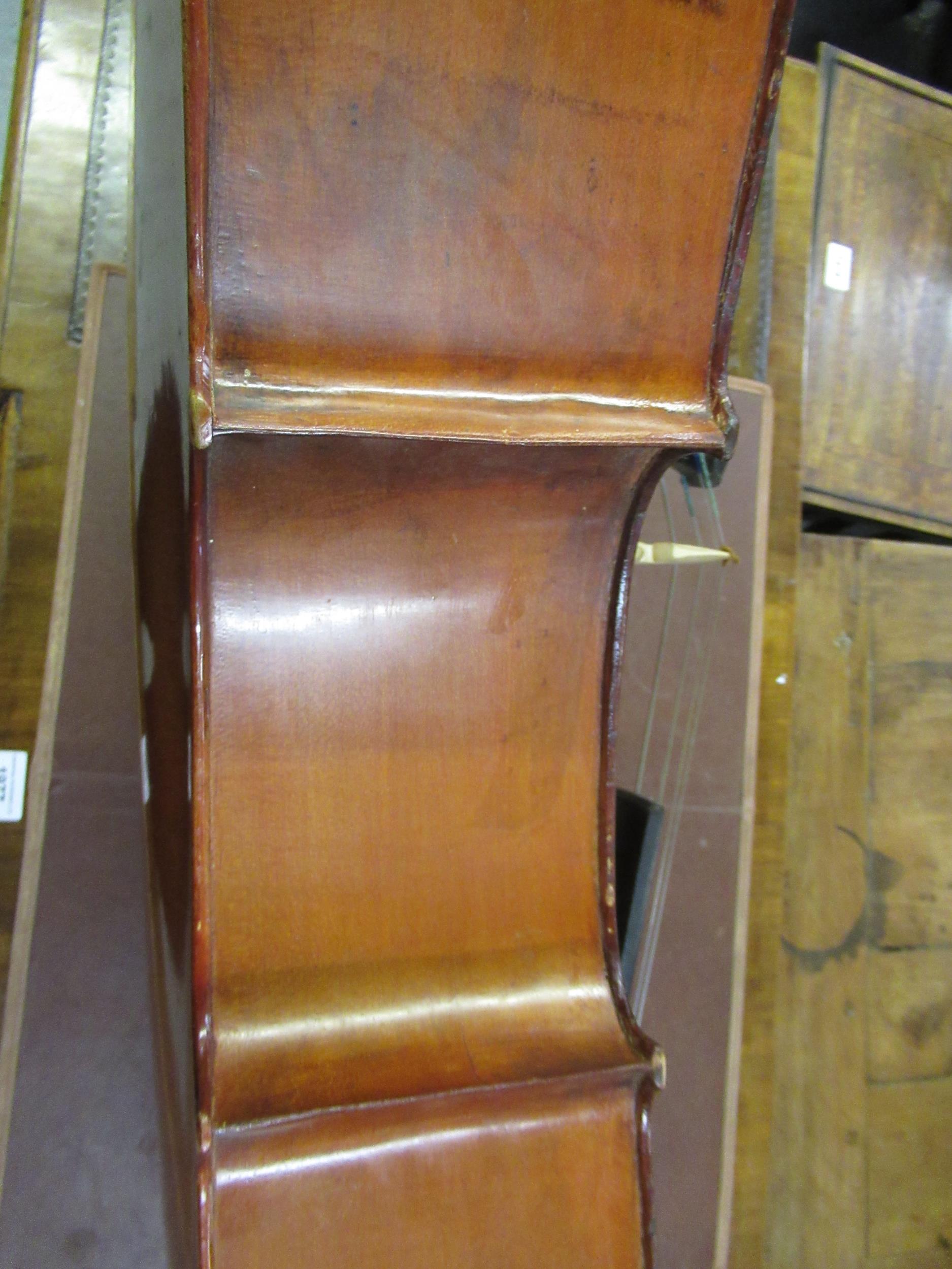 Late 19th / early 20th Century cello with 29.5in two section back, with bow, in a soft case - Image 10 of 32