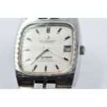 Omega Constellation Automatic gentleman's stainless steel wristwatch, the silvered dial with