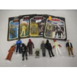 Group of three carded Star Wars, Return of the Jedi figures together with a similar Empire Strikes