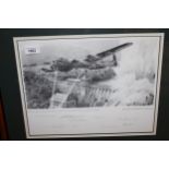 Robert Taylor, Limited Edition black and white print ' Breaching the Eder Dam ' signed by the artist