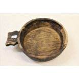 Circular elm shallow bowl, 14ins diameter