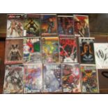 Group of sixteen various Marvel comics signed by various artists, Dynamic Forces Certificate of