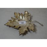 Mario Buccellati 925 maple leaf dish, 8ins x 7.5ins