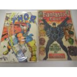 Marvel Fantastic Four 46 comic, together with a Marvel Thor 337 comic Fantastic Four - some wear
