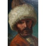 William Simpson, oil on panel, ' Head of a Circassian ', signed, inscribed and dated verso 1858,