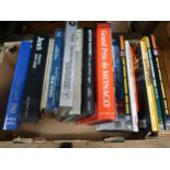 Group of fifteen books of motor racing, including 1950's motorcycling magazines etc.