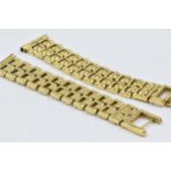 18ct Yellow gold watch bracelet, 46g