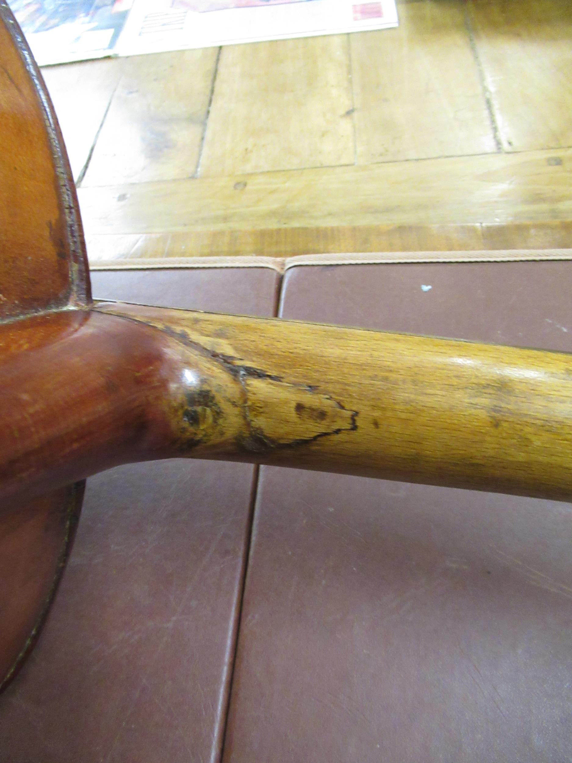 Late 19th / early 20th Century cello with 29.5in two section back, with bow, in a soft case - Image 13 of 32