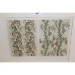 Gilt framed lithograph silk embroidery, together with a quantity of small framed prints and
