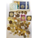Small quantity of various World coinage including British pre-decimal etc.