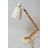 Mid 20th Century wooden and metal Mac lamp