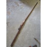 Middle Eastern Matchlock rifle, 68ins long, in excavated condition
