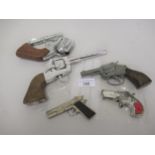 Small quantity of toy cap guns, including ' Lone Star Pam-Pam ' etc.