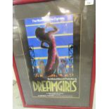 Framed poster, ' Dreamgirls ' at Imperial Theatre, New York city, 21.5ins x 13.5ins