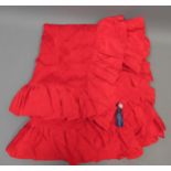 Givenchy, ladies red silk shawl In good condition, no damages