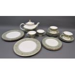 Royal Doulton English Renaissance pattern eight place setting, dinner, tea and coffee service,
