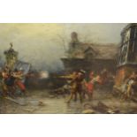 Ernest Crofts, early 19th Century oil on canvas, ' The Last Stand of the Gunpowder