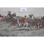 Pair of Finch Masons coloured hunting prints, published Fores, Picadilly, London, 9.5ins x 14ins,