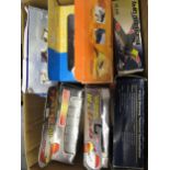 Seven boxed Corgi model airliners including B29 and Constellation