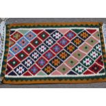 Two small flatweave Kelim rugs