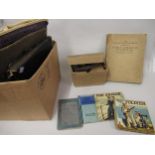 Small books, ' The Soldier ' and ' The Sailor ' by M.C Carey, together with a gas mask in box and