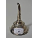 George III silver wine funnel, makers mark J.W, London 1799, 2.2ozs Slight dent/split near loop