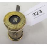 Small late 19th / early 20th Century brass exposure meter by Watkins, engraved ' Sole, Maker, Fields