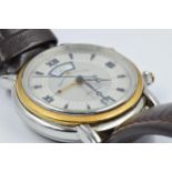 Maurice Lacroix, gentleman's stainless steel automatic wristwatch, the silvered dial with centre