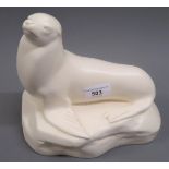 Wedgwood figure of a sealion by John Skeaping, circa 1936 Some crazing, no damages
