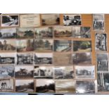 Thirty two postcards, Croydon related, including twenty one RP's, Addington Church and other views