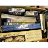 Eleven various plastic model kits including Revell