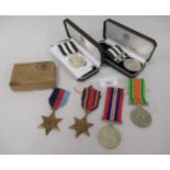 World War II group of four medals awarded to J.R.E. Richardson including a Burma Star in original