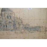 Limited Edition print, titled ' Budapest Panorama ', signed Saluta, 6ins x 19ins, together with a