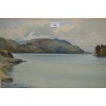 W. Egginton, watercolour ' Ben Lomond ', signed, 13.75ins x 20.5ins, gilt framed (Fine Art Society