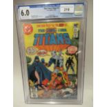 DC comics, ' New Teen Titans 2 ', first appearance of Deathstroke, CGC graded 6.0