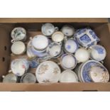 Quantity of 19th Century English cups and saucers