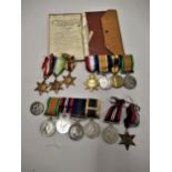 Group of three World War I medals awarded to Private B. Hayden, 23rd London Regiment together with