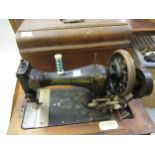 Frister & Rossman, early 20th Century table top sewing machine, retailed by Allders of Croydon