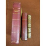 Two small leather bound volumes, ' Thompson Seasons ' and ' Works Of Thompson ', together with one